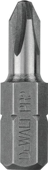 DeWALT DW2004BL Insert Bit Tip, #2 Drive, Phillips Drive, 1/4 in Shank, Hex Shank, 1 in L, Steel